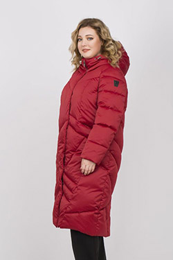 Зимнее женское пальто больших размеров в МСК