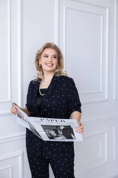 Жакет 172655 Тёмно-синий